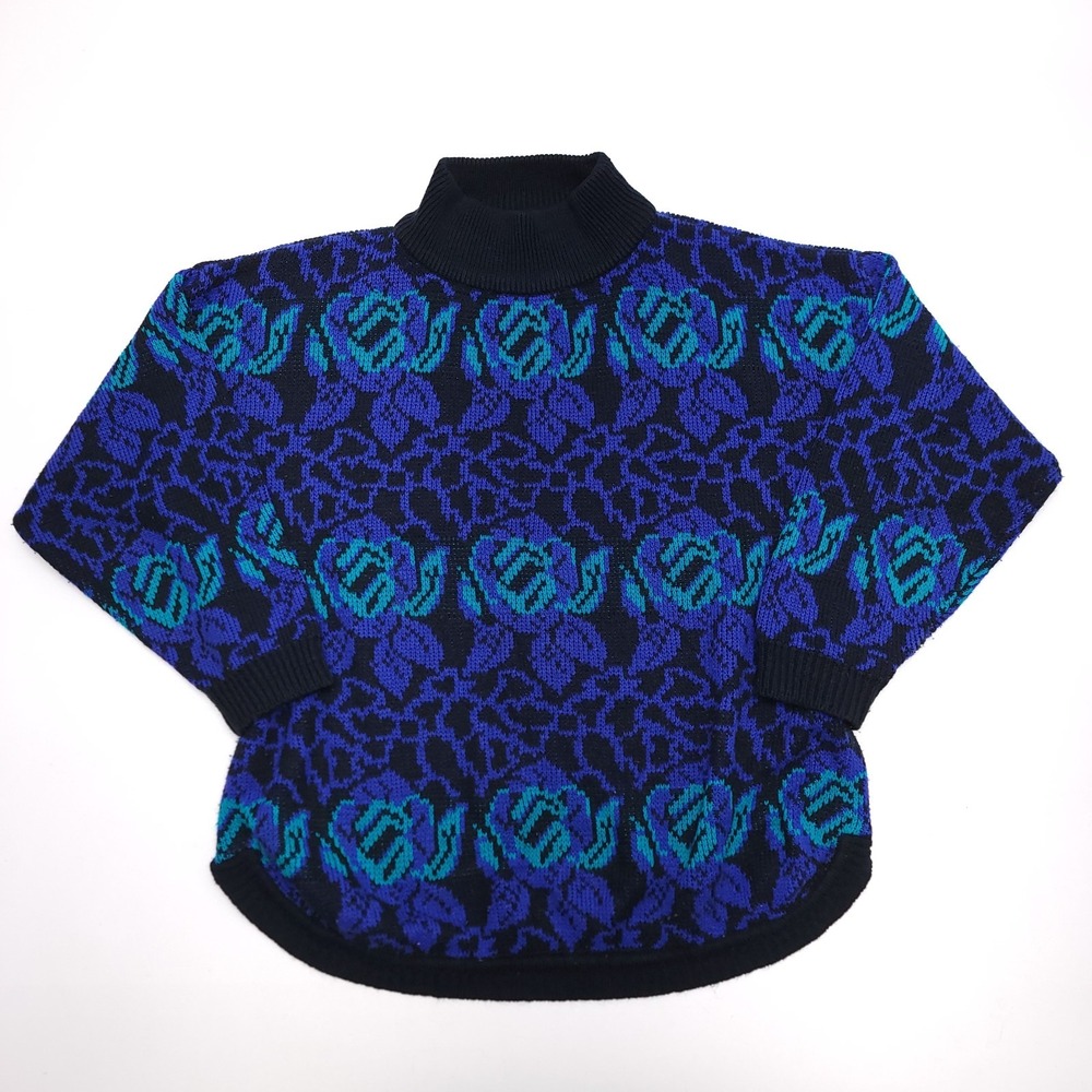 Vintage Alyssa Brooke Knit Sweater Womens M Mock Neck‎